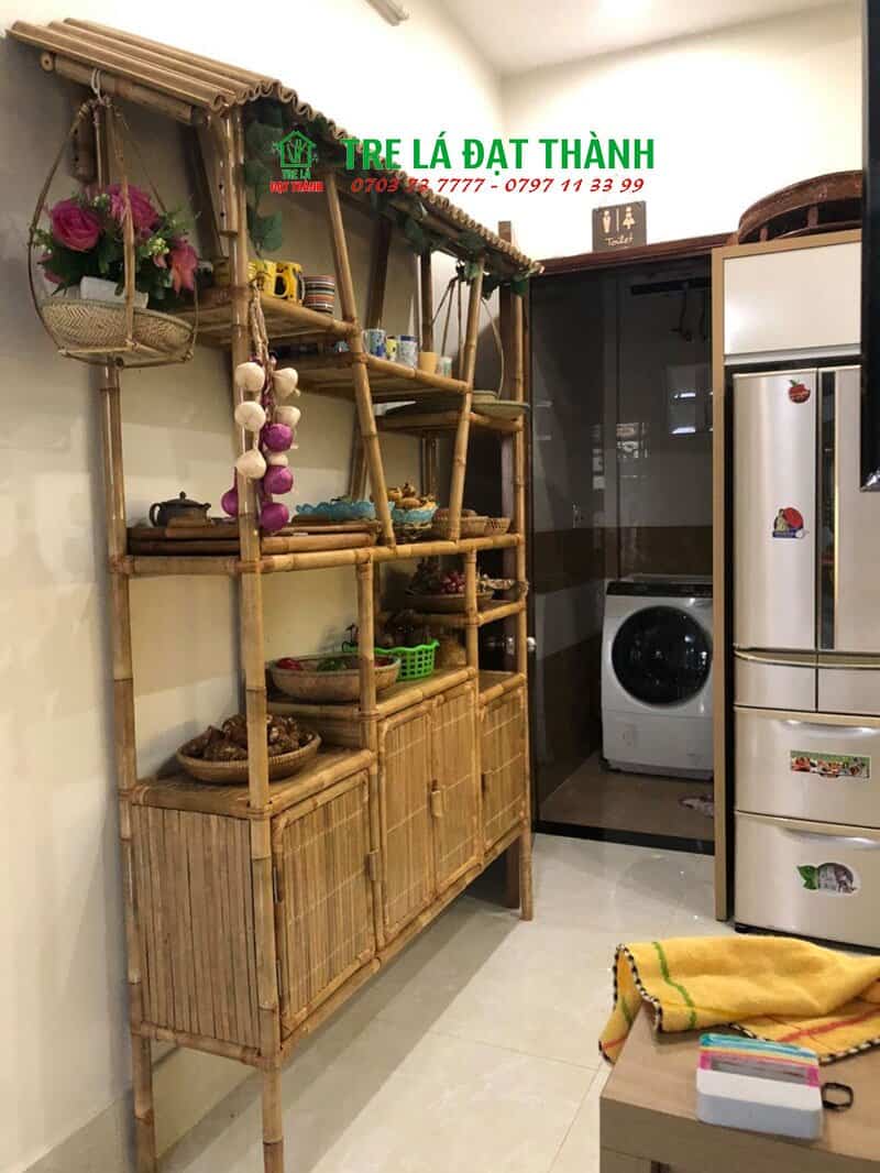 Kệ Để Hoa Bằng Tre - KDHBT014